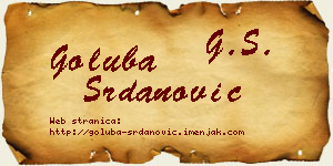 Goluba Srdanović vizit kartica